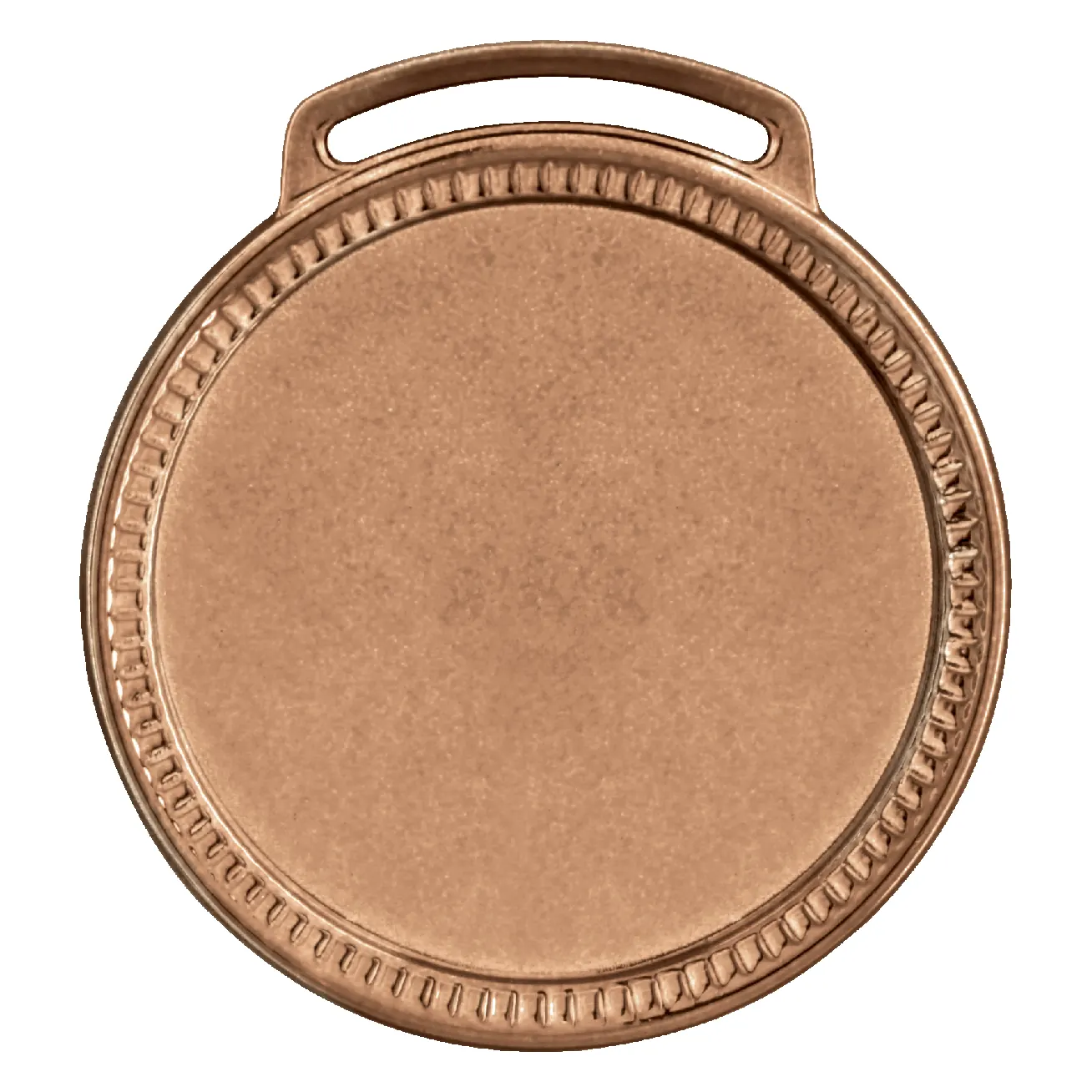 Medalha de metal modelo Friso 6 cm na cor bronze