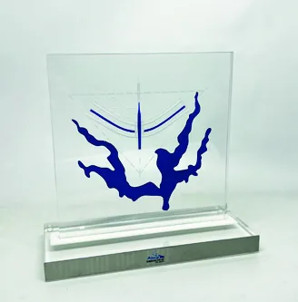 Troféu Lago Paranoá. Troféu alto padrão em acrílico