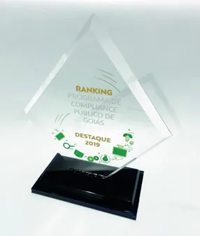 Troféu Ranking. Alto padrão com acabamento chanfrado