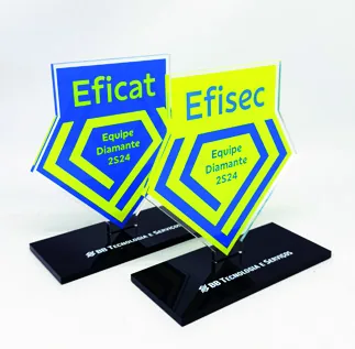 Troféu padrão em acrílico personalizado