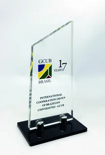 Troféu GCUB. Troféu padrão médio em acrílico