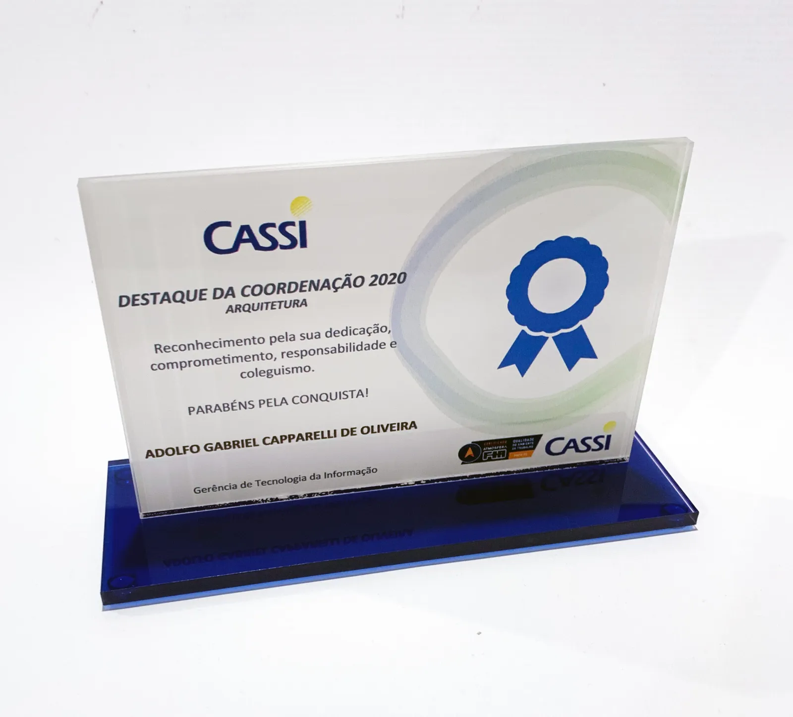 Troféu Cassi. Destaque da coordenação